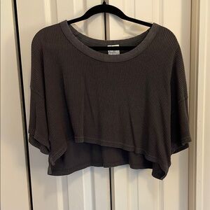 Waffle Knit Crop Top